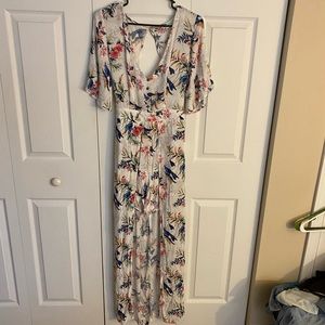 American Eagle Floral Romper Skirt